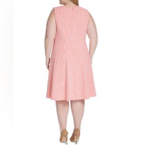 Tommy Hilfiger Pink Gingham Dress SIZE 18 - Picture 9 of 10